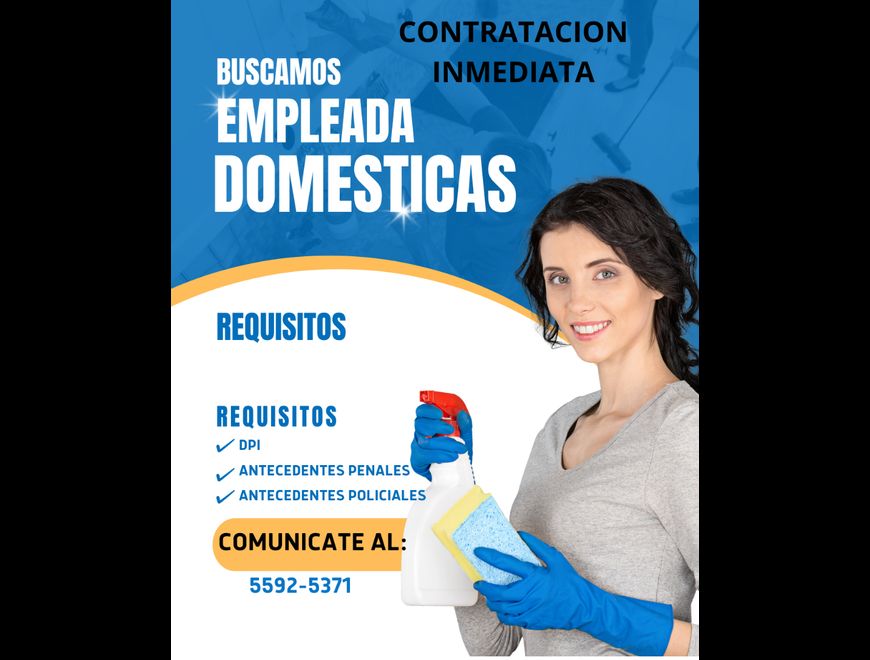 Empleada doméstica oferta de trabajo
