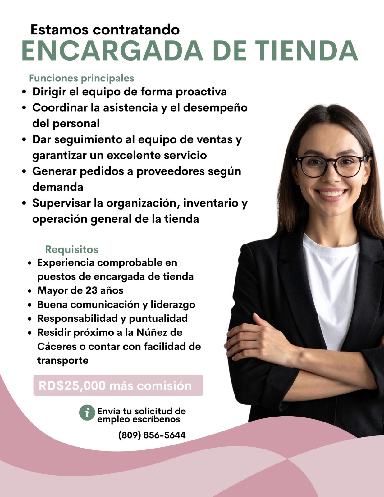 Encargada de Tienda Comercial