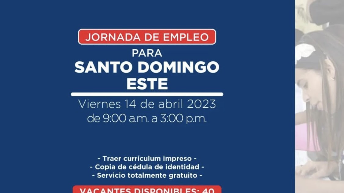 Búsqueda de empleo cuidado personas Santo Domingo Este