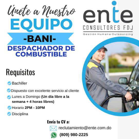 Bani Despachador de Combustible