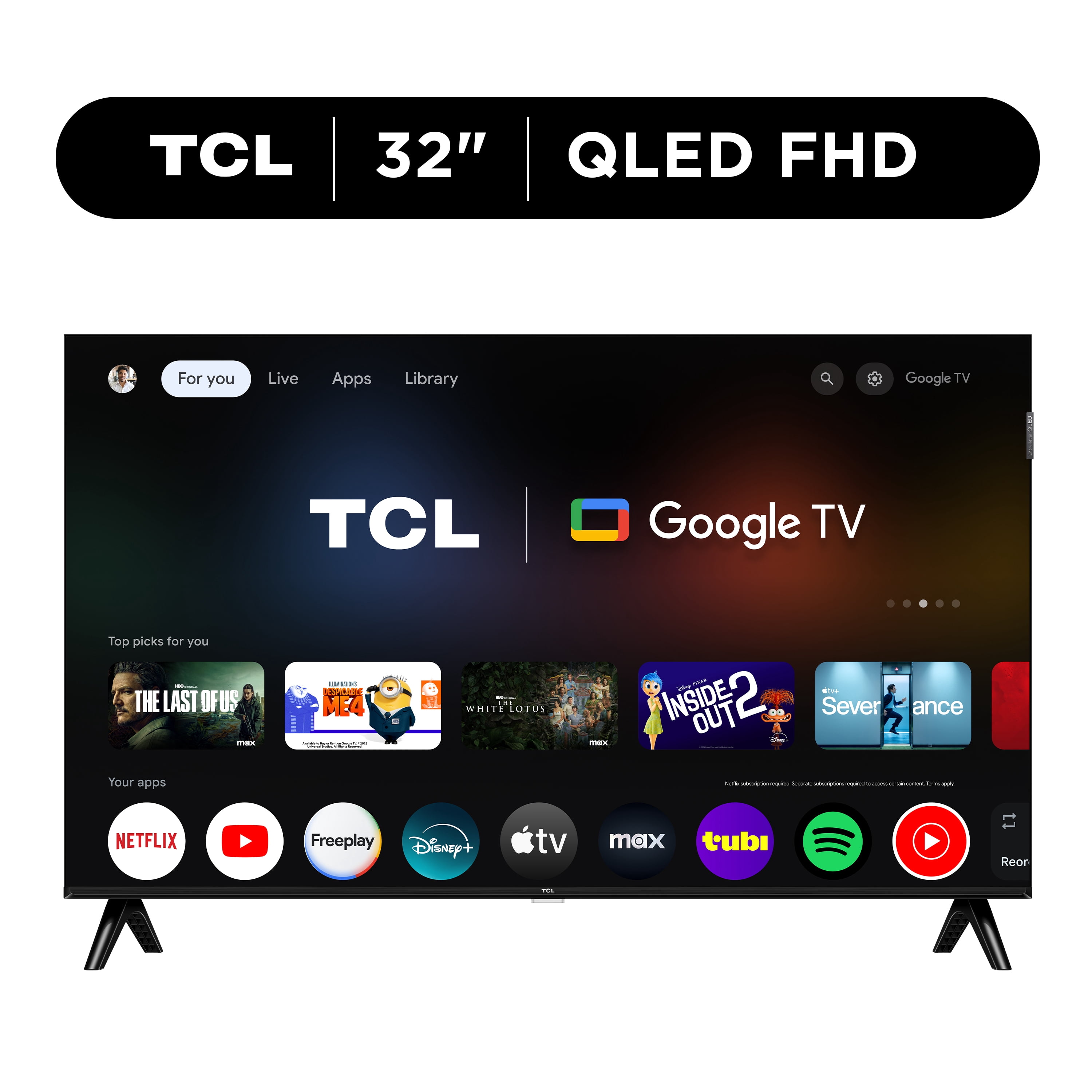 TCL Smart TV 32" QLED Google TV 2026 en República Dominicana