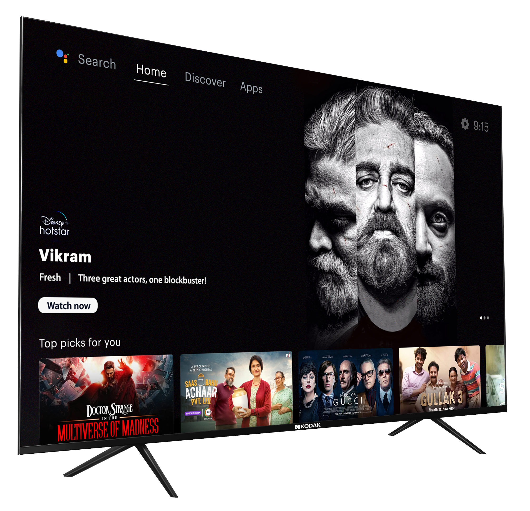 Kodak 55" Smart TV 4K Ultra Google en República Dominicana