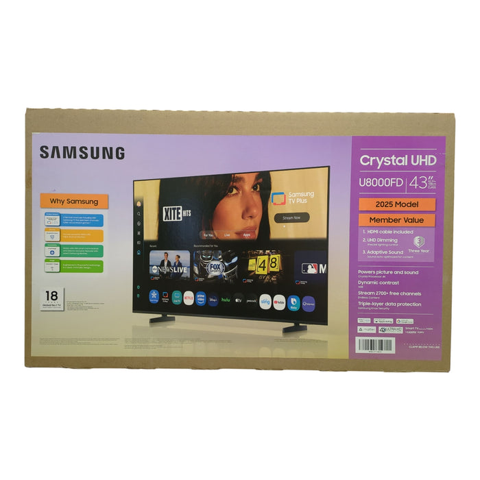 Samsung Smart TV Crystal UHD 43" U8000