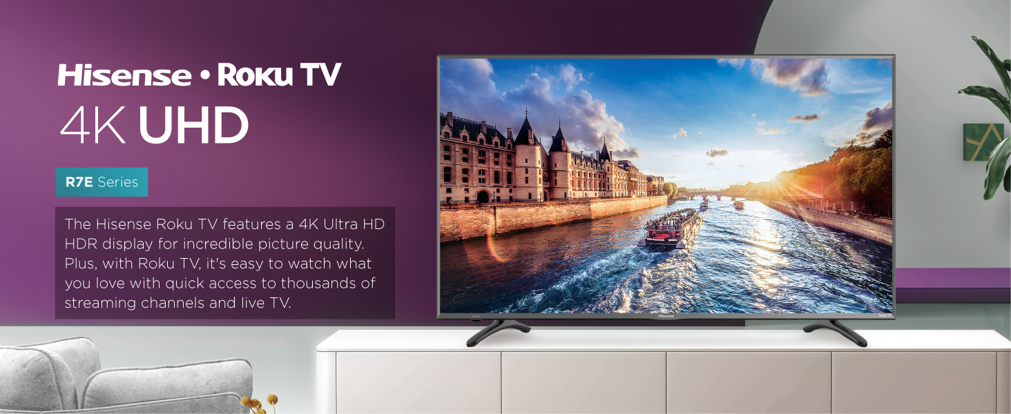 Hisense 43R7E Smart TV 43" 4K UHD en República Dominicana