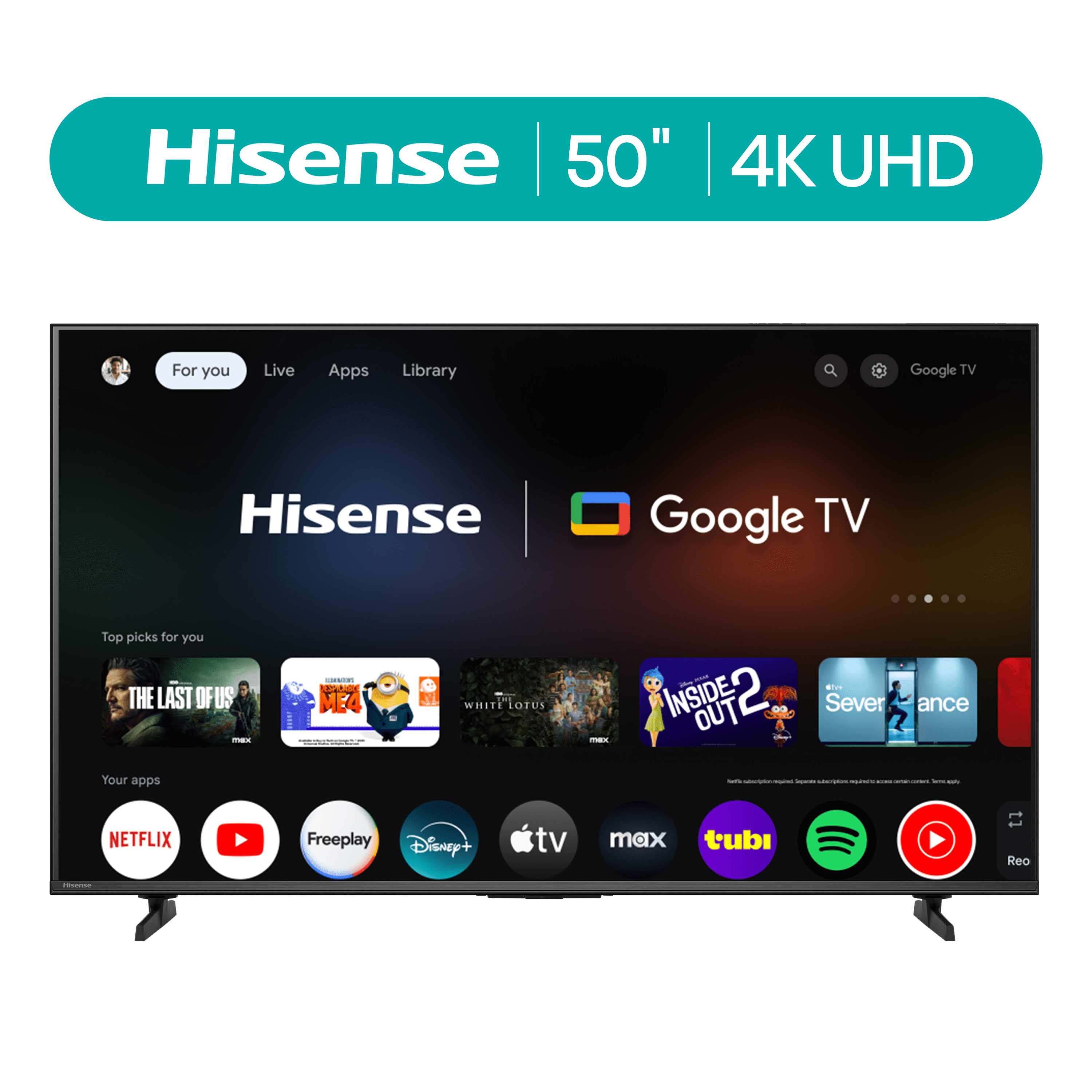 Hisense TV 50" UHD 4K Modelo A5