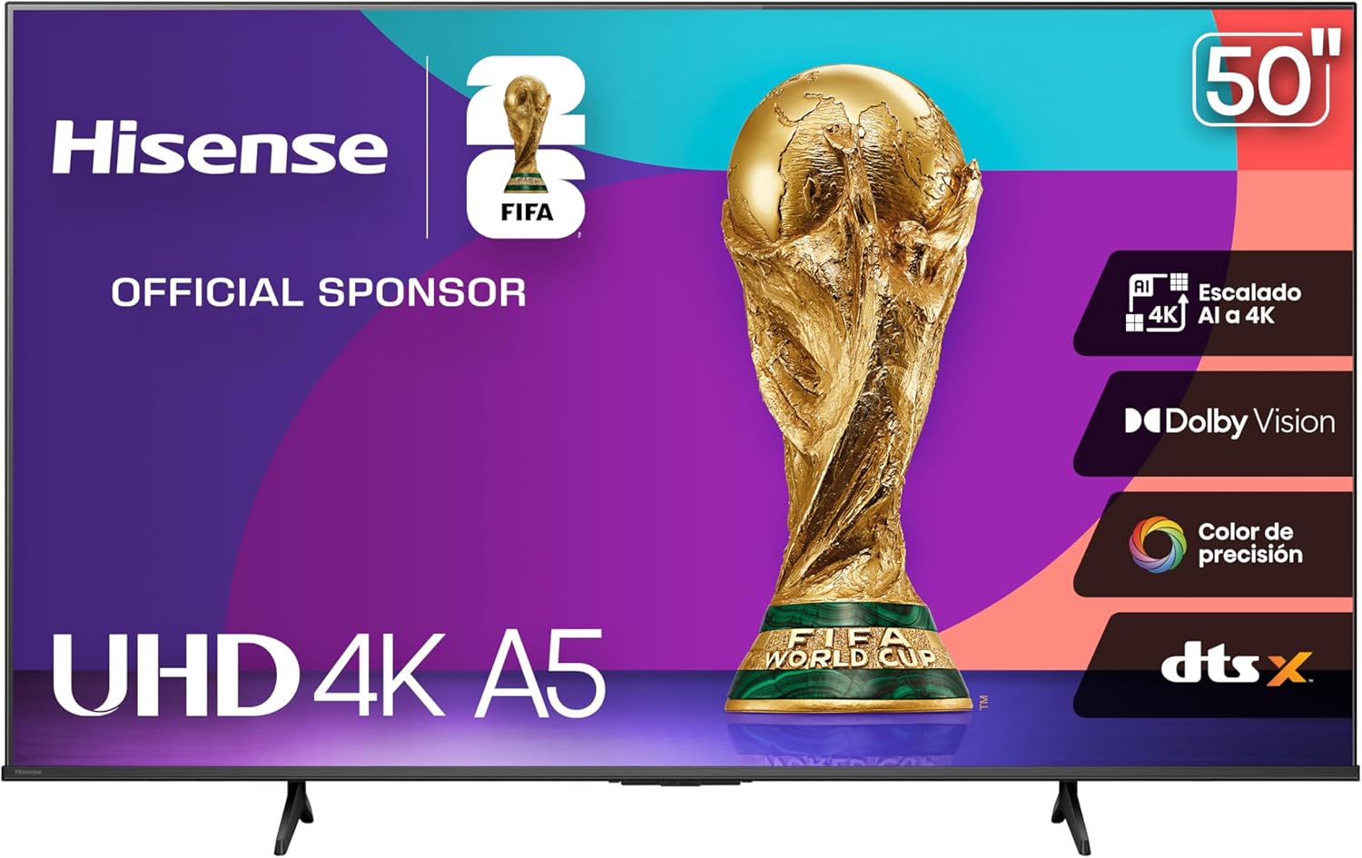 Hisense TV 50" UHD 4K Modelo A5 en República Dominicana