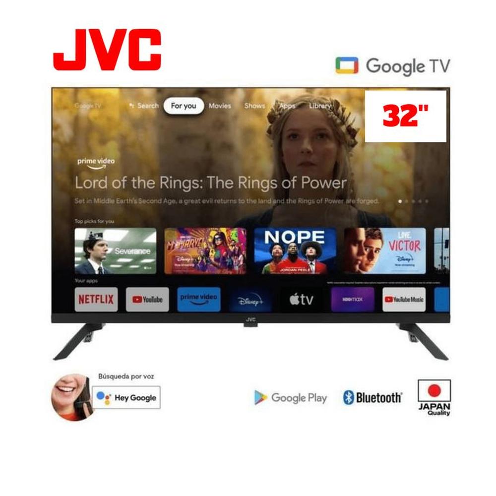 JVC Borderless 32" Smart TV Google TV en República Dominicana