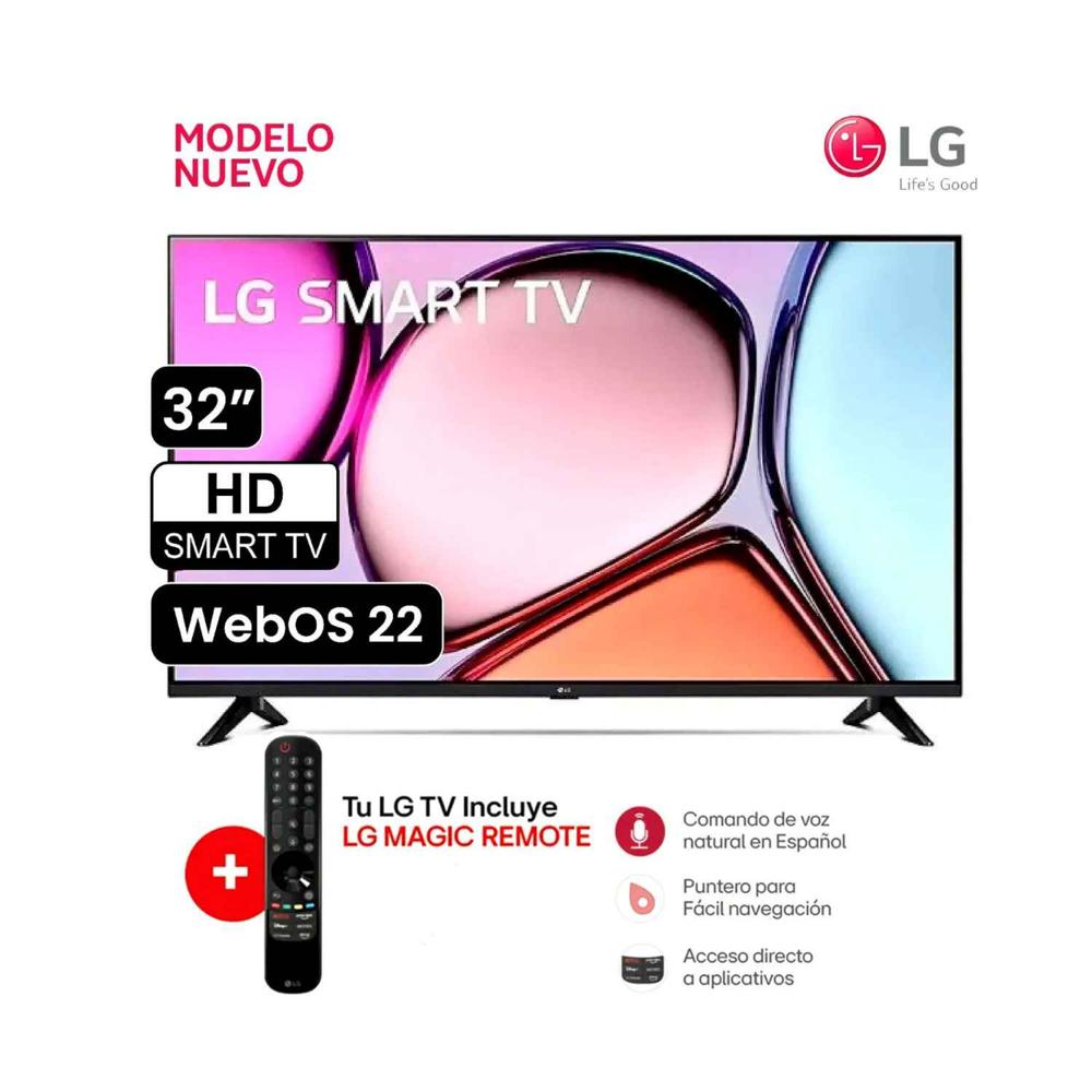 LG Smart TV 32" Modelo 2025 Control Mágico en República Dominicana