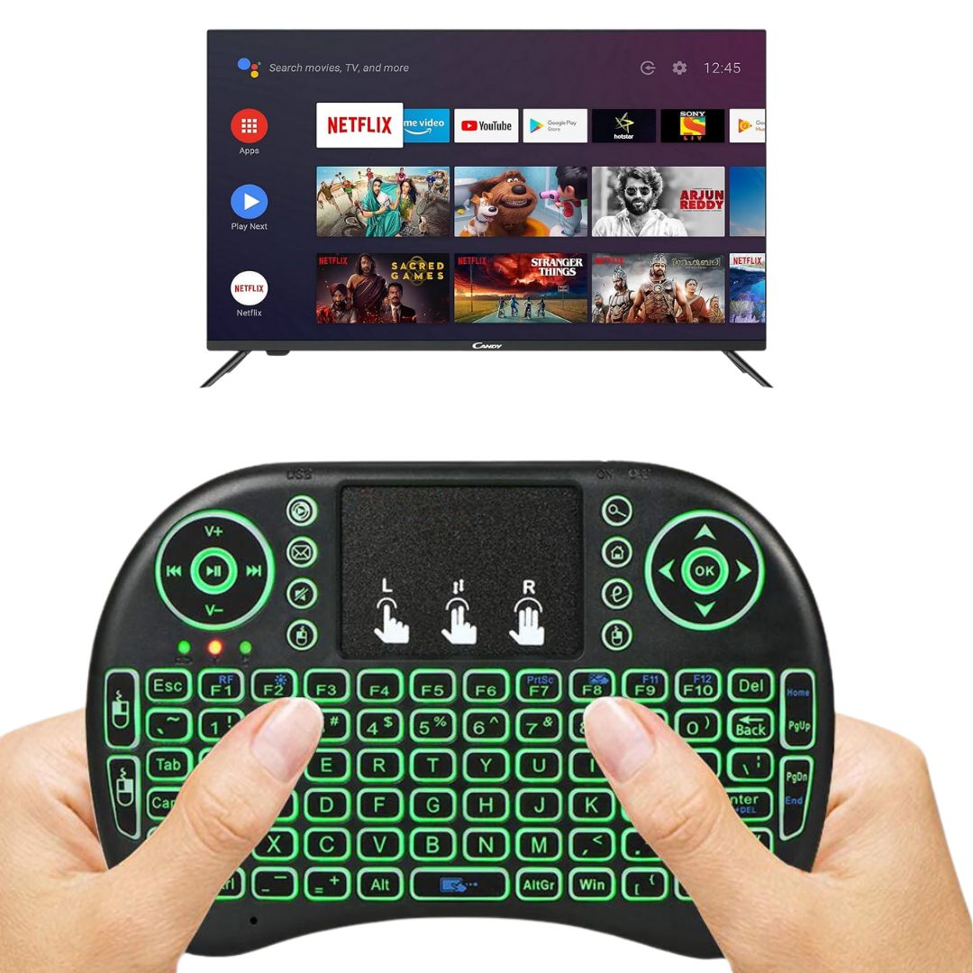 Enermax Mini Teclado Retroiluminado para Smart TV en República Dominicana