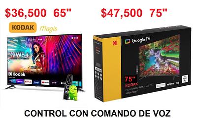 Kodak Smart TV 65" 4K Google TV 2026 en República Dominicana