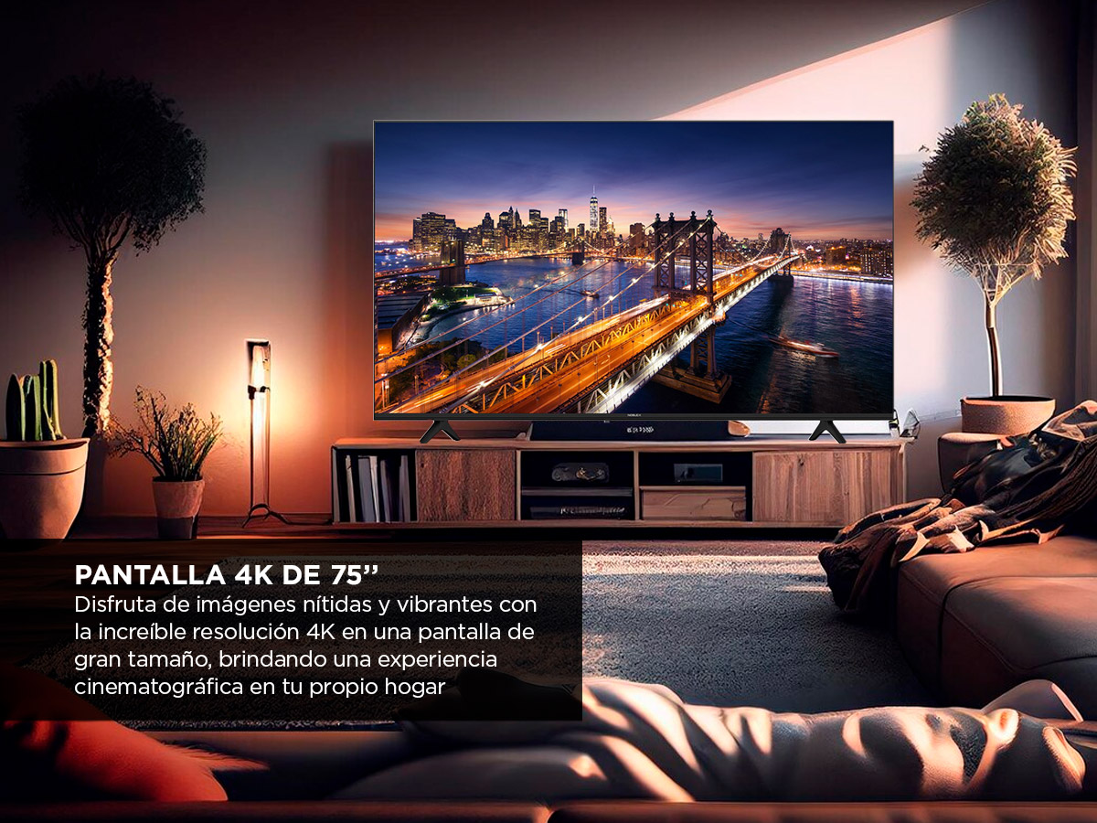 Kodak 75" Smart TV Google TV 4K UHD en República Dominicana