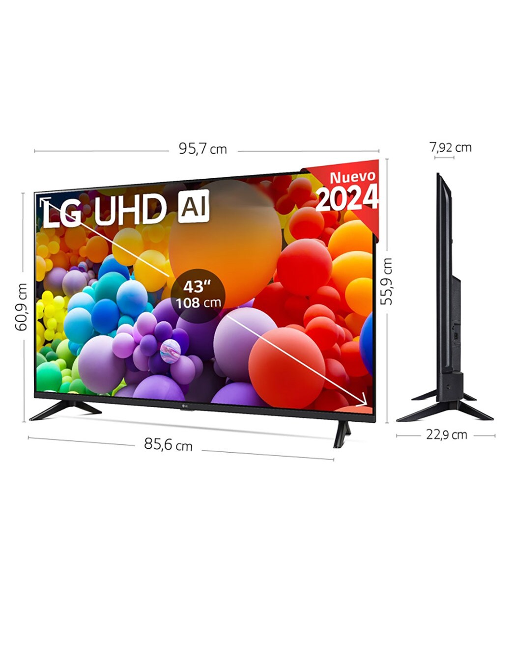 LG Smart TV 43" UT73 UHD 4K 2025 en República Dominicana