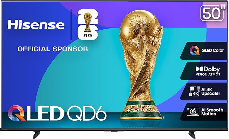 Hisense QD6QF TV QLED 50" 4K Fire 2025