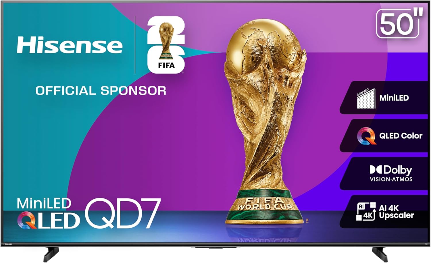 Hisense QD6QF TV QLED 50" 4K Fire 2025 en República Dominicana