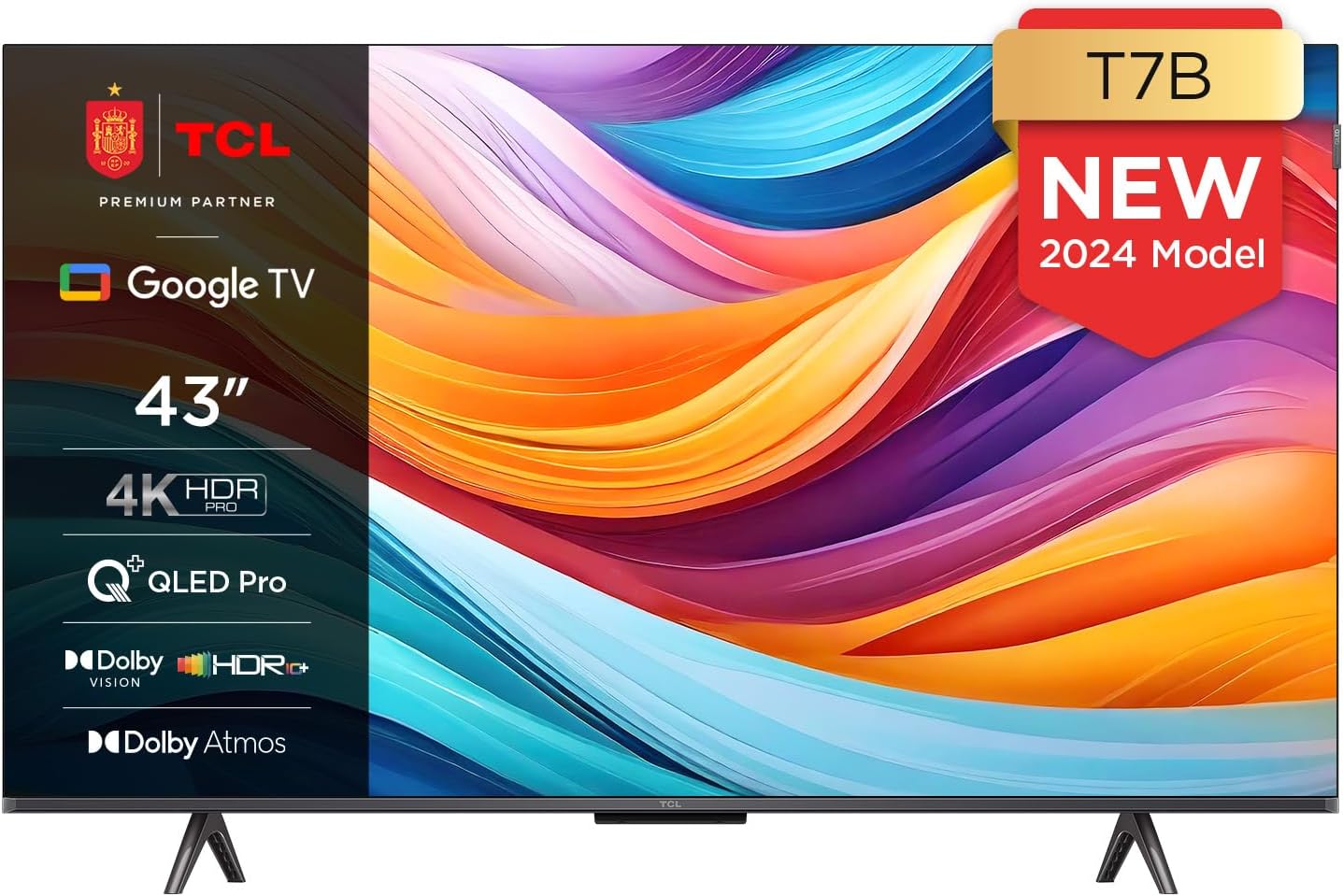 TCL 43" QLED Smart TV Google TV 2026 en República Dominicana