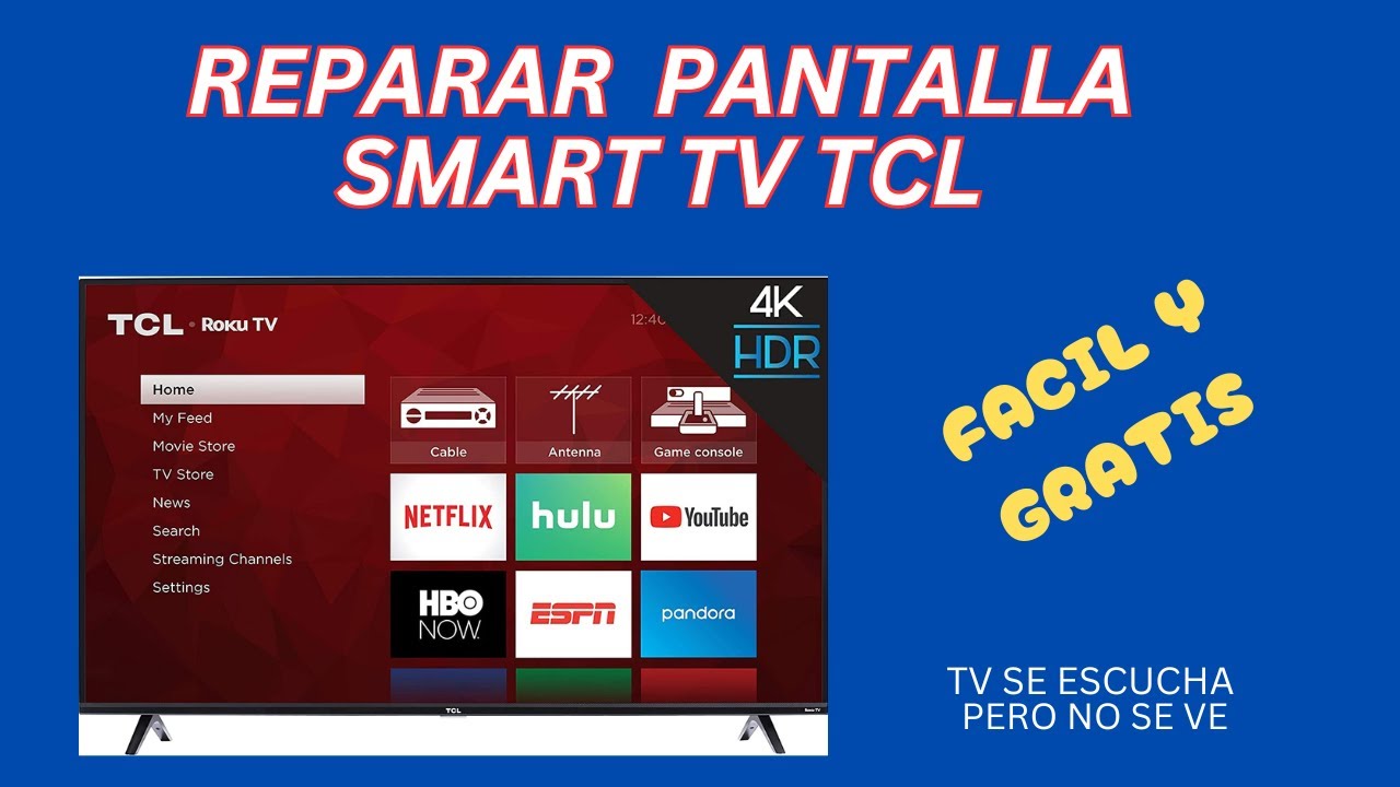 TCL Google TV Modelo 55'' Pantalla Dañada en República Dominicana